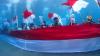 Boboca Diving Club Gelar Pengibaran Bendera Merah Putih Sepanjang 22 Meter di Bawah Laut