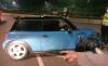 Kecelakaan di Senayan, Mini Cooper Ringsek hingga Ban Terlepas
