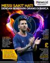 Infografis Messi Sakit Hati dengan Beberapa Orang di Barcelona