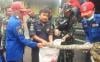 Ngeri, 2 Ekor Ular Piton Muncul saat Banjir di Rangkasbitung