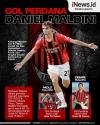 Infografis Gol Perdana Daniel Maldini di AC Milan 