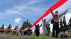 Pembentangan Bendera Merah Putih Sepanjang 1.000 Meter di Kompleks Candi Arjuna - Bagian 2