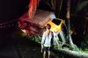 Mobil Boks Terguling di Kulonprogo, Polisi Sebut Kondisi Jalan Licin usai Hujan 