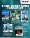 Infografis 5 Tempat Wisata di Manado Sulawesi Utara