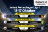 Infografis Jadwal Pertandingan Liga 1 15-17 Oktober 2021