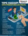 Infografis Tips Hadapi Data Pribadi Dibajak Pinjol