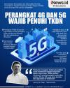 Infografis: Perangkat 4G dan 5G Wajib Penuhi TKDN Minimal 35 Persen