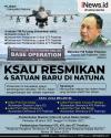Infografis KSAU Resmikan 4 Satuan Baru di Natuna