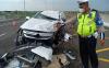 Mobil Vanessa Kecelakaan di Tol Jombang Berpenumpang 5 Orang, 2 Tewas 3 Luka Berat 