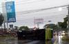 Viral, Bus Terguling di Demak Ijo Jogja 4 Orang Terluka