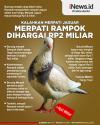 Fantastis, Harga Burung Merpati di Tegal Ini Rp2 Miliar 