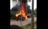 Mobil Tiba-Tiba Terbakar saat Berkendara, Ibu Guru dan Anaknya Selamatkan Diri