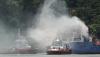 Kapal Kargo Soemantri Brodjonegoro Terbakar di Teluk Penyu Cilacap