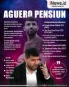 infografis Sergio Aguero Pensiun