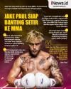 Infografis Jake Paul Siap Banting Setir ke MMA