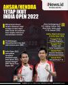 Infografis Ahsan/Hendra Tetap Ikut India Open 2022