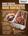 Infografis Harga Telur dan Daging Ayam di Kota Bandung, Naik Fantastis