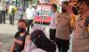 Jelang Tahun Baru, Layanan Vaksin Gratis Polresta Sidoarjo Diserbu Calon Penumpang