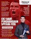 Infografis Cristiano Ronaldo Dapat Penghargaan Spesial dari FIFA