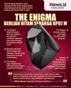 Infografis The Enigma, Berlian Hitam Langka 555,55 Karat