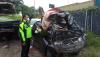 Ngeri, Pikap Terbalik  dan Ringsek di Tol Cipularang, 1 Tewas 1 Luka