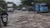 Penampakan Jalan Nasional Kota Cilegon Rusak dan Rawan Kecelakaan
