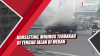 Video Korsleting, Minibus Terbakar di Tengah Jalan di Medan