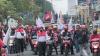 Ribuan Buruh Jatim Demo Tolak Aturan JHT, Lalu Lintas Sidoarjo-Surabaya Lumpuh