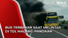 Video Bus Terbakar saat Melintas di Tol Malang-Pandaan