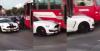 Tak Sabar Terjebak Macet, Pengemudi Ford Mustang Ini Malah Tabrak Bus