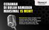Infografis Ceramah di Bulan Ramadan Maksimal 15 Menit