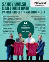 Infografis Sandy Walsh dan Jordi Amat Pamer Jersey Timnas Indonesia