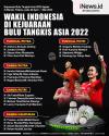 Infografis Wakil Indonesia di Kejuaraan Bulu Tangkis Asia 2022