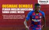 Infografis Ousmane Dembele Pemain Muslim Barcelona yang Samai Rekor Lionel Messi