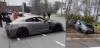 Pamer Mobil Sport di Depan Mahasiswa, Pengemudi Nissan GT-R Ini Tabrak Pohon hingga Ringsek