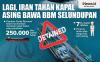 Infografis Iran Tahan Kapal Asing Bawa 250.000 Liter BBM Selundupan
