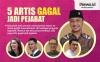 Infografis 5 Artis Gagal Jadi Pejabat