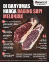 Infografis di Banyumas Harga Daging Sapi Melonjak