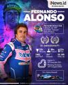Infografis Profil Biodata Fernando Alonso, Juara Dunia F1 yang Ogah Pensiun di Usia 40 Tahun