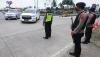 Polisi Bersenjata Lengkap Siaga di Exit Tol Salatiga