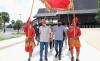 Kunjungi Istana Tamalate, Ganjar Disambut Raja Gowa dan Prajurit Berpakaian Serba Merah