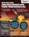 Infografis China Bikin Kapal Perang Tiruan di Gurun Pasir untuk Target Rudal