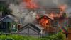 Gegara Korsleting Televisi, 2 Rumah Mewah di Cipanas Cianjur Ludes Terbakar