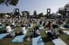 Diikuti 1.000 Peserta, Kedutaan India Gelar Yoga Bersama di Candi Prambanan