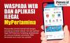 Infografis Waspada Web dan Aplikasi Ilegal MyPertamina  