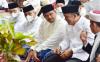 Edy Rahmayadi dan Bobby Nasution Salat Idul Adha Satu Saf di Lapangan Gajah Mada Medan