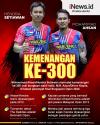 Infografis Ahsan/Hendra Catatkan Kemenangan ke-300