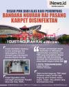 Infografis Bandara Ngurah Rai Bali Pasang Karpet Disinfektan 