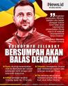 Infografis Zelensky Bersumpah Balas Dendam ke Rusia