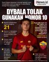 Infografis Paulo Dybala Tolak Nomor Punggung Warisan Totti di AS Roma